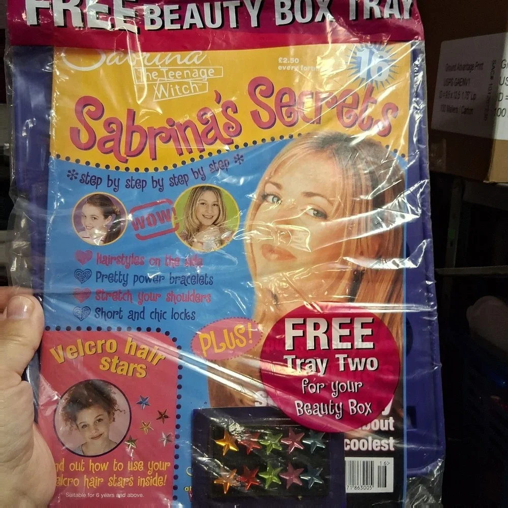 Sabrina's Secrets The Teenage Witch Sealed RARE HTF Magazine Tray Stars Hair...